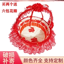 Flower Petals Flower Petals Flower Baskets Wedding Gifts Open Hand Woven Decorations Opening Flowers Swing Pieces Emulation Flowers