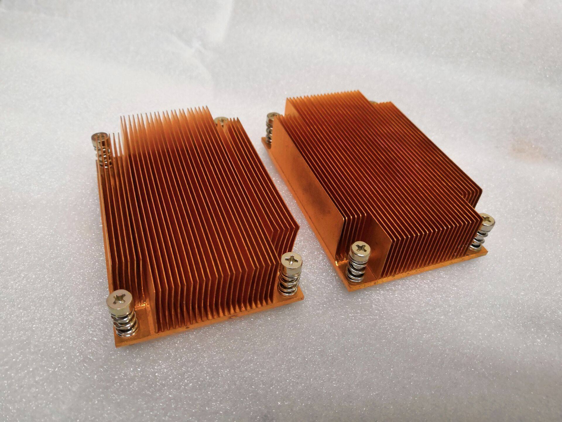 E5 2011 needle X79 1U passive rectangular pure copper radiator CPU pure copper radiator