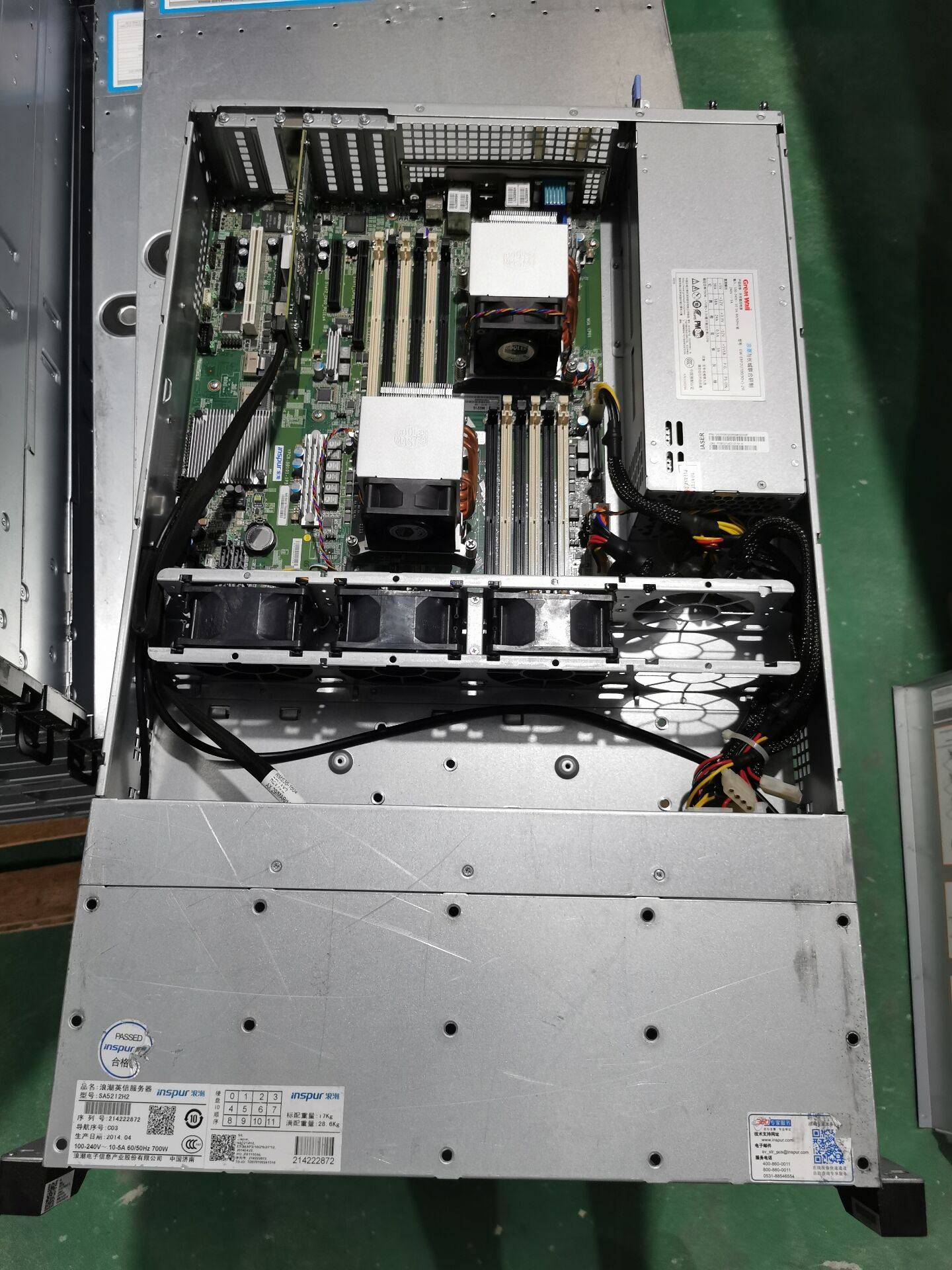 12 disc bits 3 5 inch wave server supports hot-swappable SA5212H2M2216 E5-2450 storage