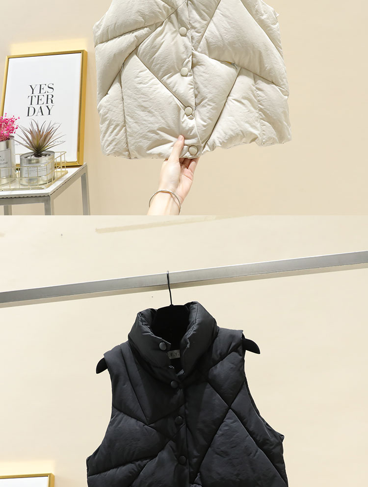 Áo vest nữ mùa đông xuống 2018 mới ngắn vest cotton phiên bản Hàn Quốc của áo vest vai áo vest mặt vest vest áo gile phao
