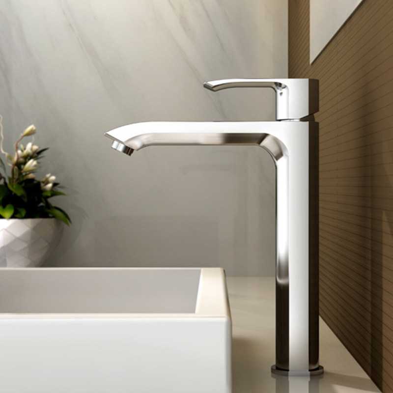 Slow track fine copper faucet single wash basin wash basin hot and cold faucet track valve core counter basin (MP2006)