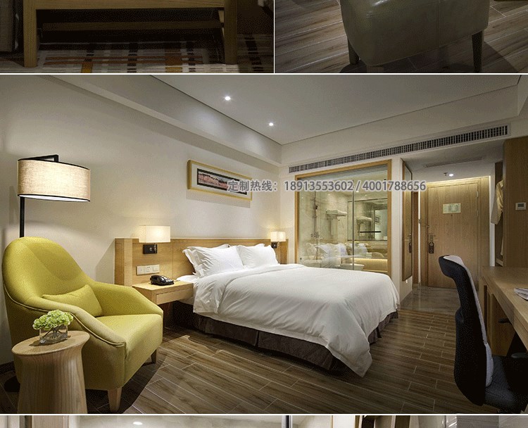 Nội thất khách sạn nội thất phòng B & B bàn ghế viết và ghế TV tủ hành lý tủ đầy đủ nhà máy bán hàng trực tiếp - Nội thất khách sạn
