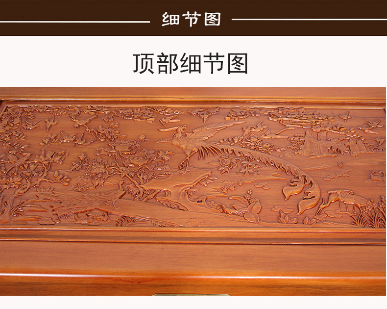 Motai toàn bộ gỗ long não hộp gỗ hồng mộc hoa và chim khắc hộp lưu trữ hộp thư pháp hộp thư pháp hộp đám cưới - Cái hộp thùng gỗ đóng hàng