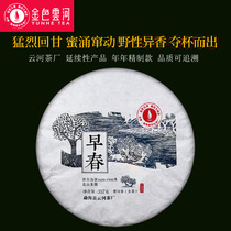 Golden Cloud River Continued Inheritance 2019 Early Spring Ancient Tree Puer Tea Tea 357G Yunnan Seven Zizi Tea Cake