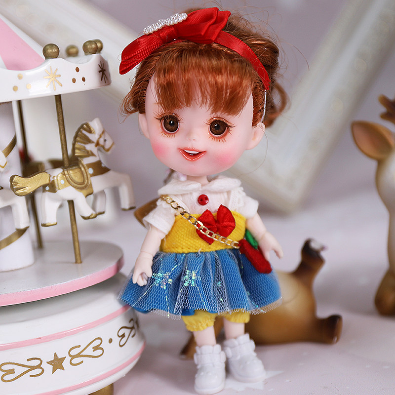 2020 new OB11 doll lucky pig multi-joint doll mini simulation schoolboy girl birthday gift