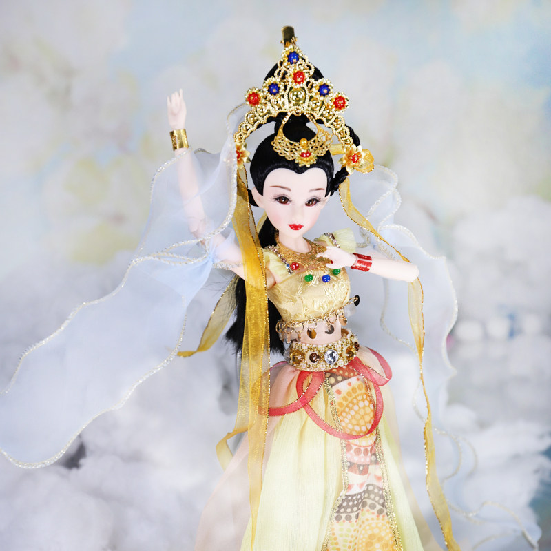 Oriental rhythm antique doll Gulixian doll Aymu Dunhuang Feitian mural collection gifts handicrafts