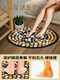 Natural Pebble Foot Massage Mat, Indoor Stationary Ultra-Slow Jogging Foot Mat, Relaxing and Activating Foot Therapy, Traditional Chinese Medicine Acupressure Board