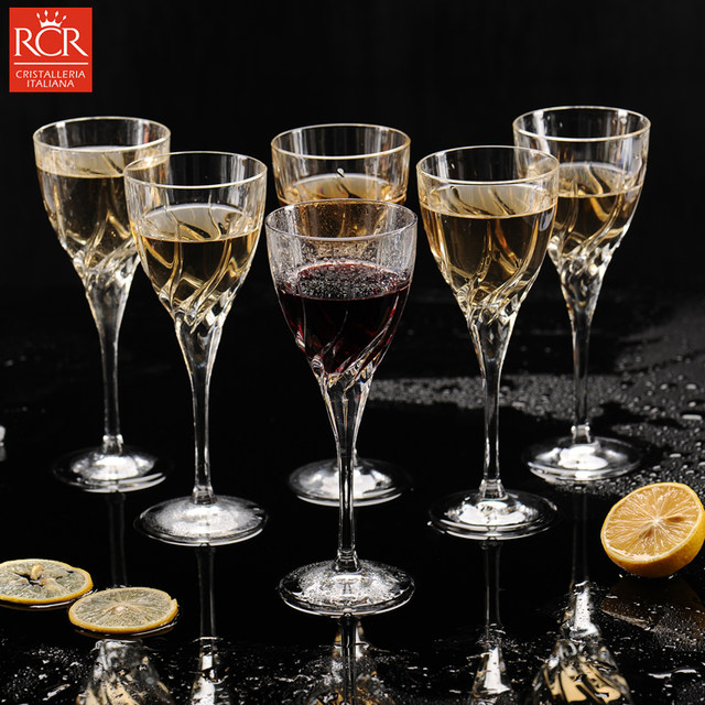 Italian RCR imported crystal glass color poem tall wine red wine glass bubble champagne glass white wine glass