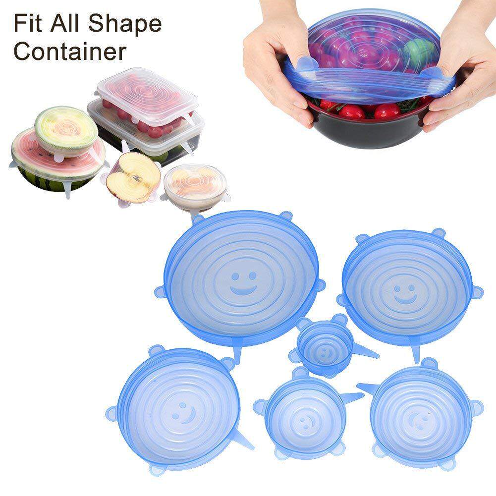 Silicone refreshing lid six pieces of silicone gel refreshing deity Versatile Kitchen Bowl cover Insurance cover stretch Elastic close cover