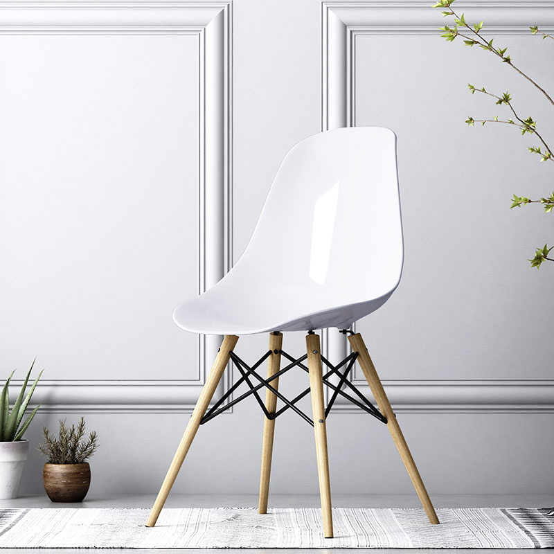 Nordic chair modern minimalist ins style home lazy student back desk stool simple dining chair Eames