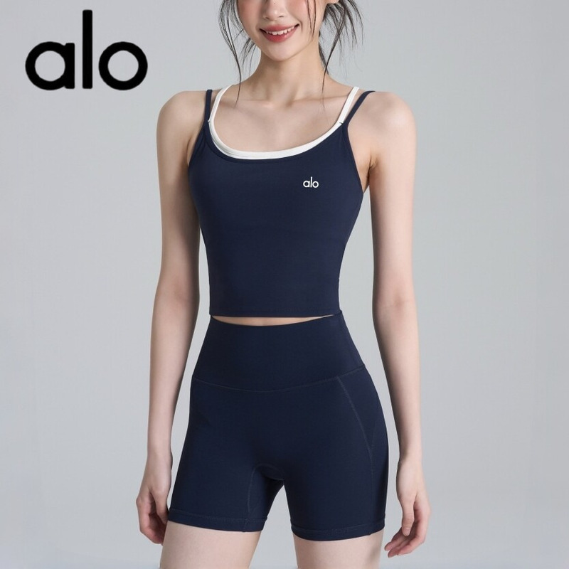 Aio Fitness Set for Women, One-Piece Beautiful Back Yoga Top, Training Pilates Hip Exercise Shorts, New for Summer Aio Fitness Set for Women, One-Piece Beautiful Back Yoga Top, Training Pilates Hip Exercise Shorts, New for Summer