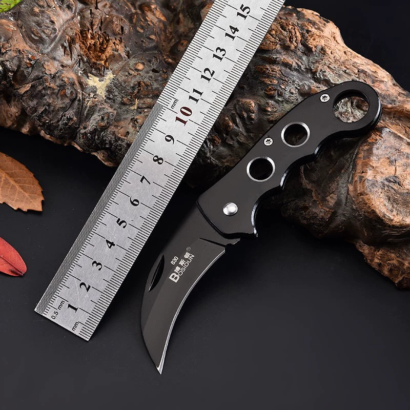 Wolf Warriors Pocket Knife Folding Knife tự vệ Dao sinh tồn Dao chìa khóa cong Dao có cạnh Dao nhỏ ngoài trời Eagle Claw Dao ngắn - Công cụ Knift / công cụ đa mục đích