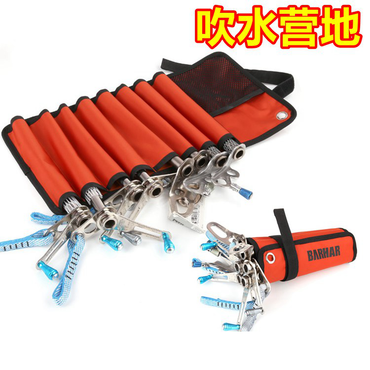 BARHAR Ice Cone Pack Storage Bag 8 Slot Ice Climbing Ice Pick Storage Bag