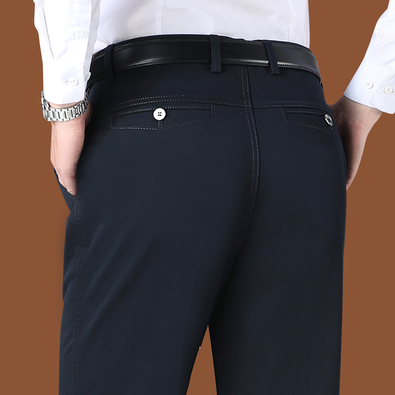 Middle - aged men's casual pants 40 - year - old men's 50 - middle - aged men's pants are loose and pure cotton daddy's pants