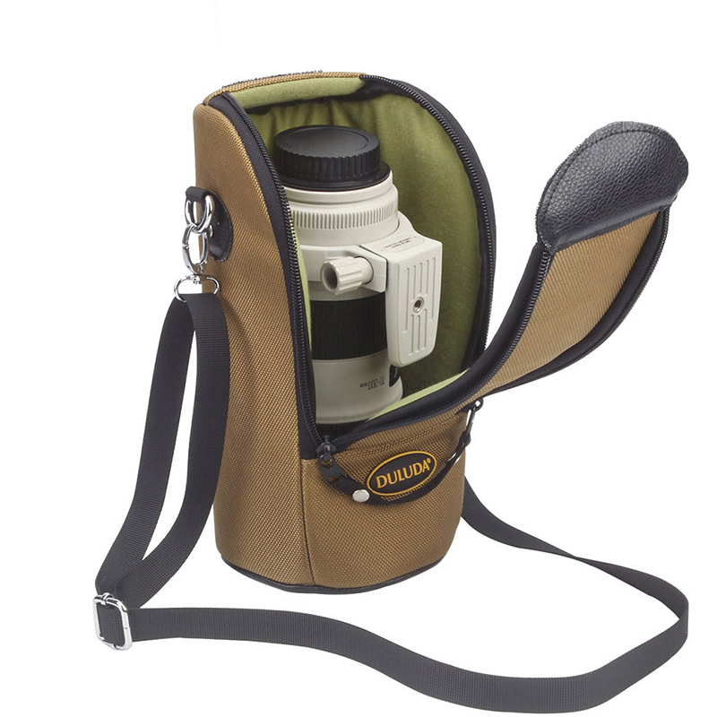 Containing lens barrel bag protective sleeve photographic single eye camera 70-200 long charred lens barrel single shoulder belt hanging purse