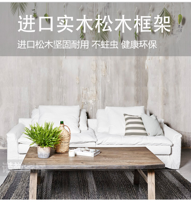 Nordic chăn sofa vải kết hợp của căn hộ nhỏ hiện đại nhỏ gọn sau khi căn hộ ba đôi mủ Đi văng mềm lười biếng - Ghế sô pha ghế sofa phòng khách nhỏ