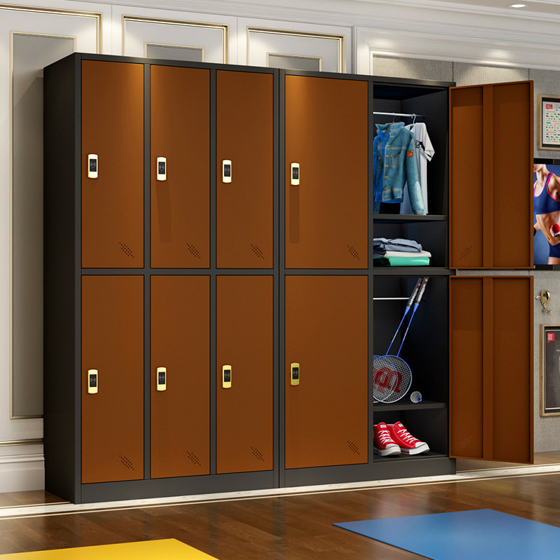 Color locker employees iron locker gymToilet bathroom centerMultiple door wardrobe induction password lock