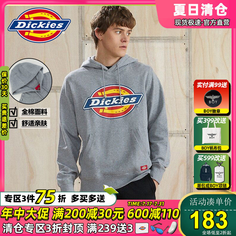 Dickies hooded sweater men and women with the same tide brand sports couple 23 years spring new pullover hoodie long sleeves