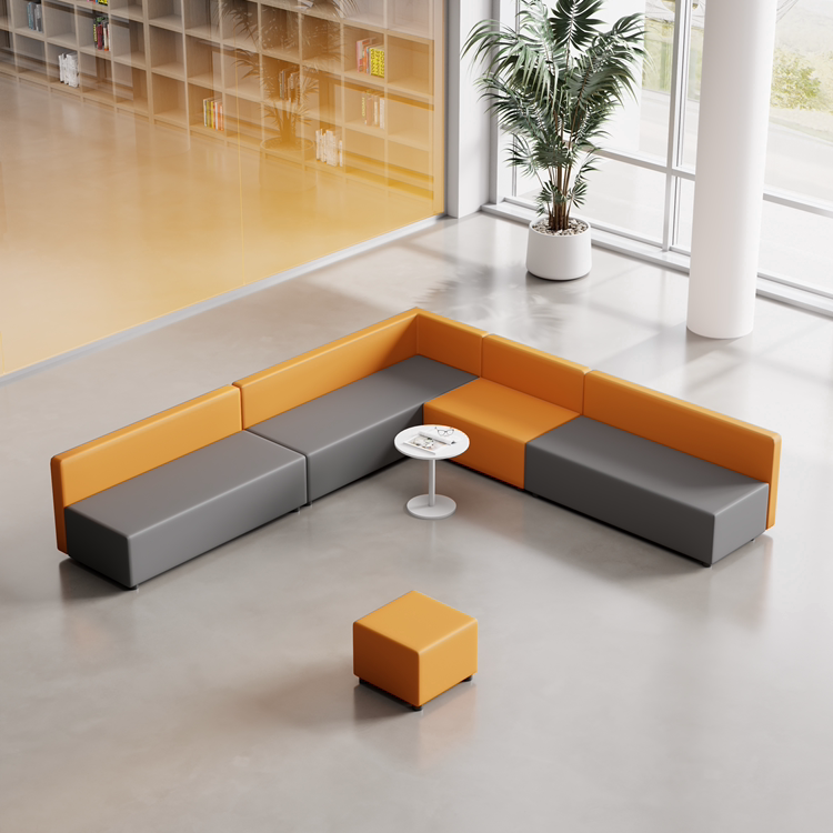 Creative Simple Modern Office Library Rest Area Hall Reception Long Sofa Stool Leisure Deck Combination Creative Simple Modern Office Library Rest Area Hall Reception Long Sofa Stool Leisure Deck Combination