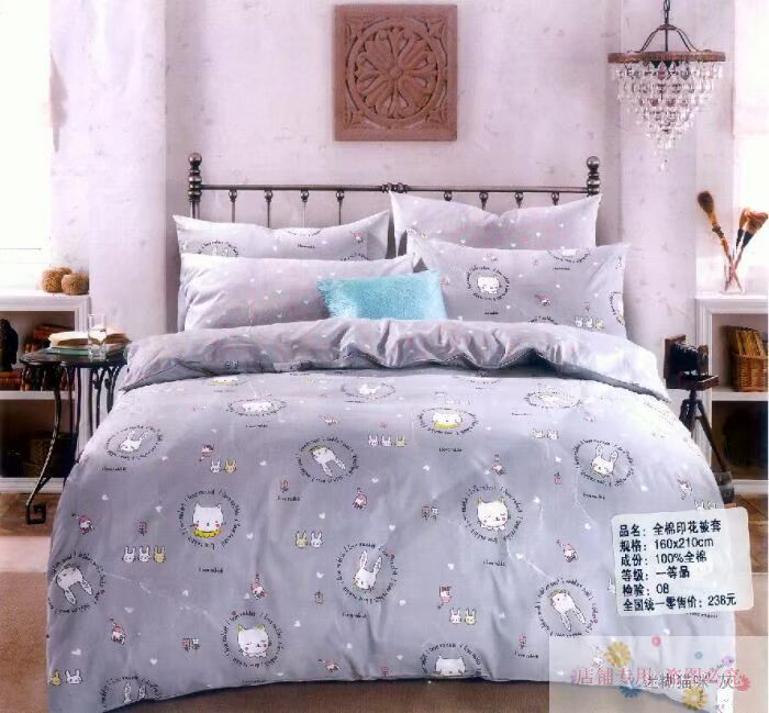 Thương hiệu độc quyền chế biến Chăn bông nguyên chất bao gồm một mảnh chăn phiên bản AB vỏ chăn