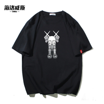 Sesame Street t-shirt short-sleeved casual joint clothes couple loose cotton handsome thin wild top mens summer