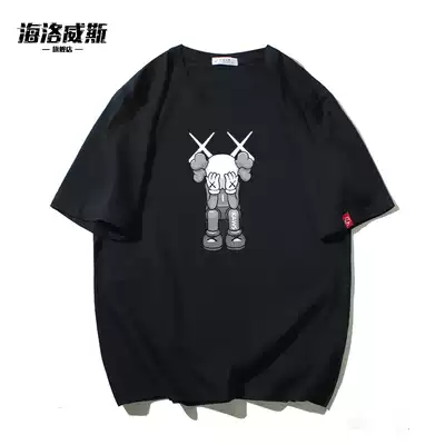 Sesame Street T-shirt short-sleeved casual clothes couple loose cotton handsome thin Joker coat men's summer