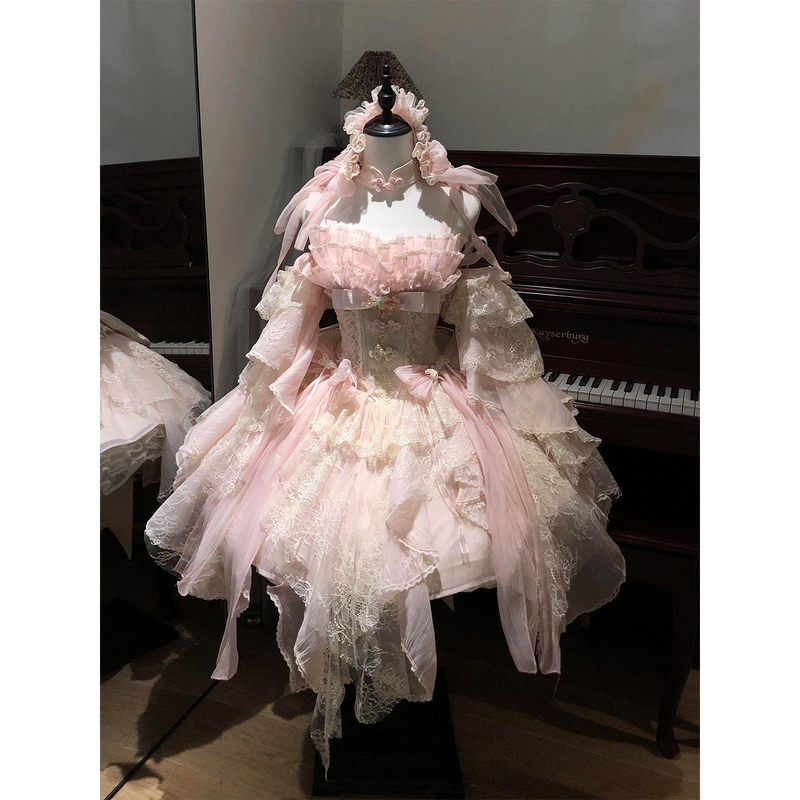 Pink Lolita Evening Dress for Women 2026 New Chinese Style Birthday Party Coming-Of-Age Ceremony Lolita Princess Dress