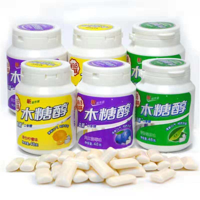 Chewing gum, xylitol, mint, fresh breath, non-removing bad breath, smoking cessation, alternative snacks, extra supervision, saccharin-free