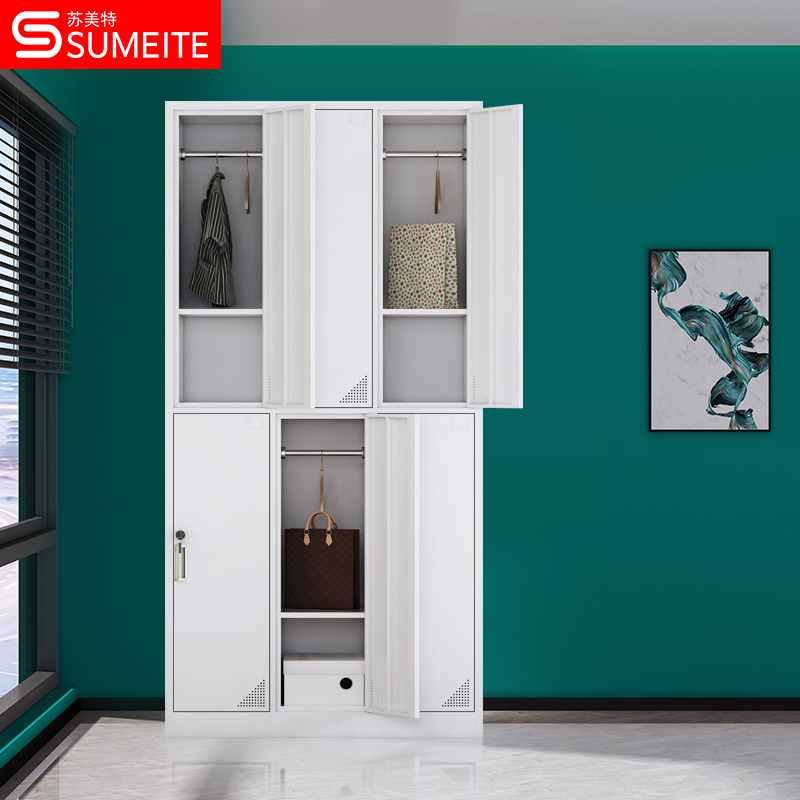 Sumet six-door locker locker change wardrobe Staff storage cabinet Dormitory cabinet Shoe cabinet Bowl and plate cabinet Iron wardrobe