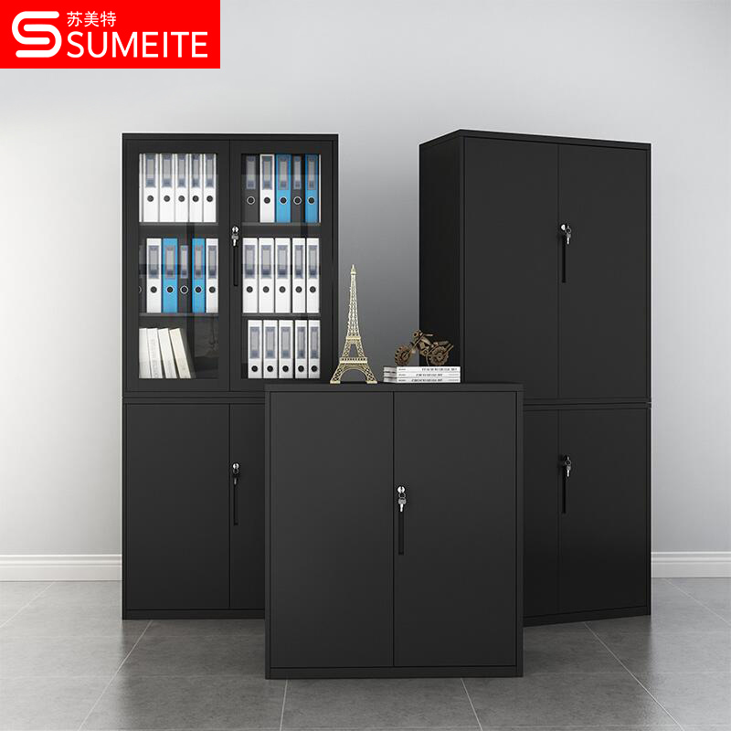 Black Cabinet Sheet Iron Cabinet Information Cabinet File Cabinet Locker Cabinet Short Cabinet With Lock Bookcase Financial Warrant Cabinet Cabinet-Taobao