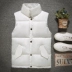 Mùa thu đông dày đôi áo vest cotton Phiên bản Hàn Quốc của chàng thanh niên tự canh đứng cổ áo xuống áo bông tinh thần chàng đỏ