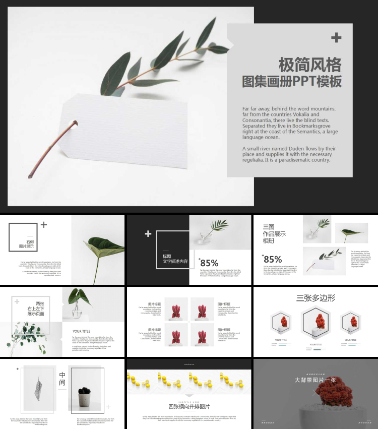 图片[22]-个人作品集PPT模板学生平面UI设计摄影专业求职画册平面设计素材-cg男孩