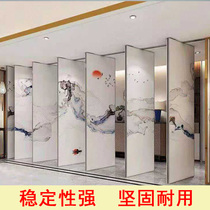 Hotel activity partition wall hotel private room banquet exhibition hall office hanging rail folding push-pull mobile high partition screen