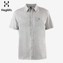 Haglofs matchstick mens spring and summer outdoor casual micro-elastic slim thin short-sleeved shirt 603566