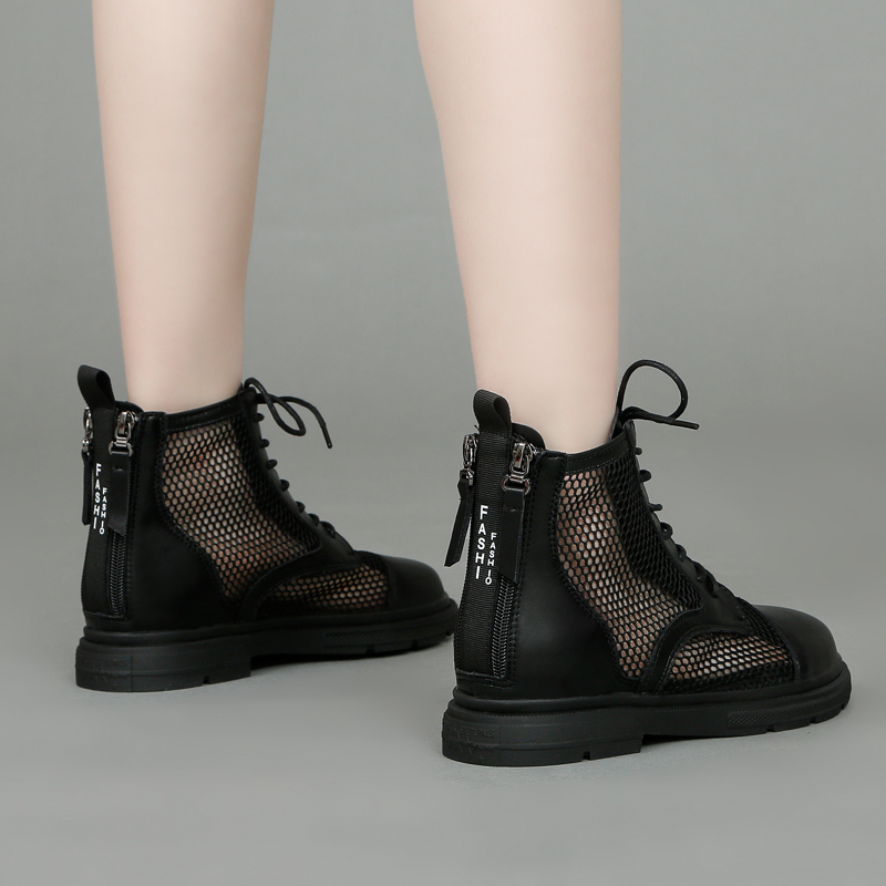 Martin Boots for Women, Summer Thin Style, 2026 New Short Boots, Single Boots, Spring and Autumn Breathable Mesh Boots, Mesh Boots, Large Size 4243