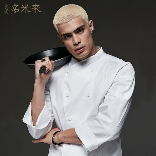 Шеф-повар Duomilai Work Одежда мужская весенняя и летняя одежда с длинными рукавами