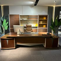 New Chinese style solid wood office desk and chair combination boss desk executive desk leader single office simple and modern