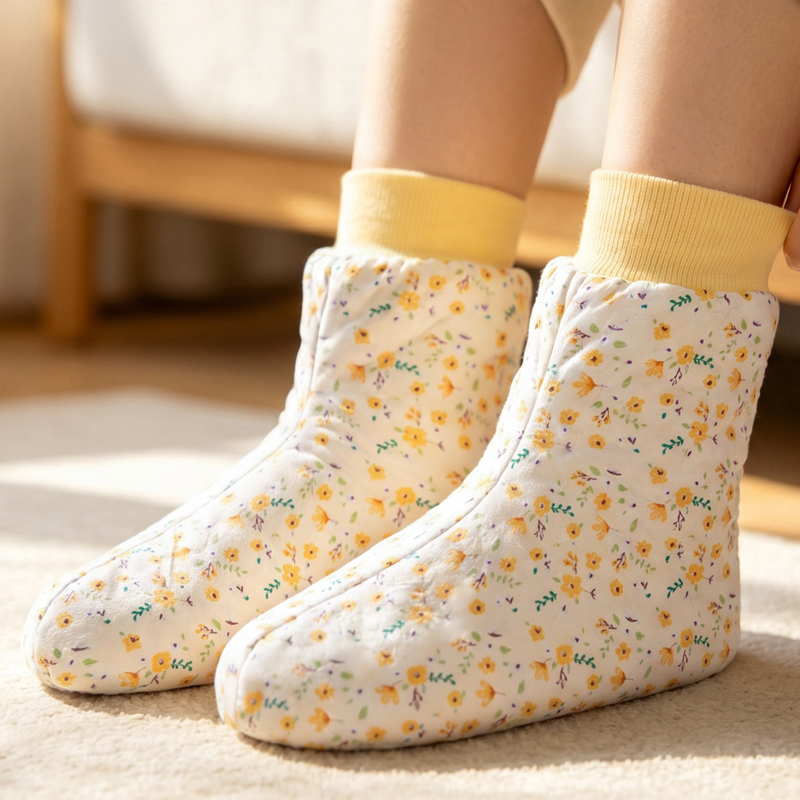 Traditional Chinese Medicine Recommends Pure Cotton Socks for Women, Mid-Calf Foot Covers for Health and Sleep, Thickened Warm Socks for Middle-Aged and Elderly People