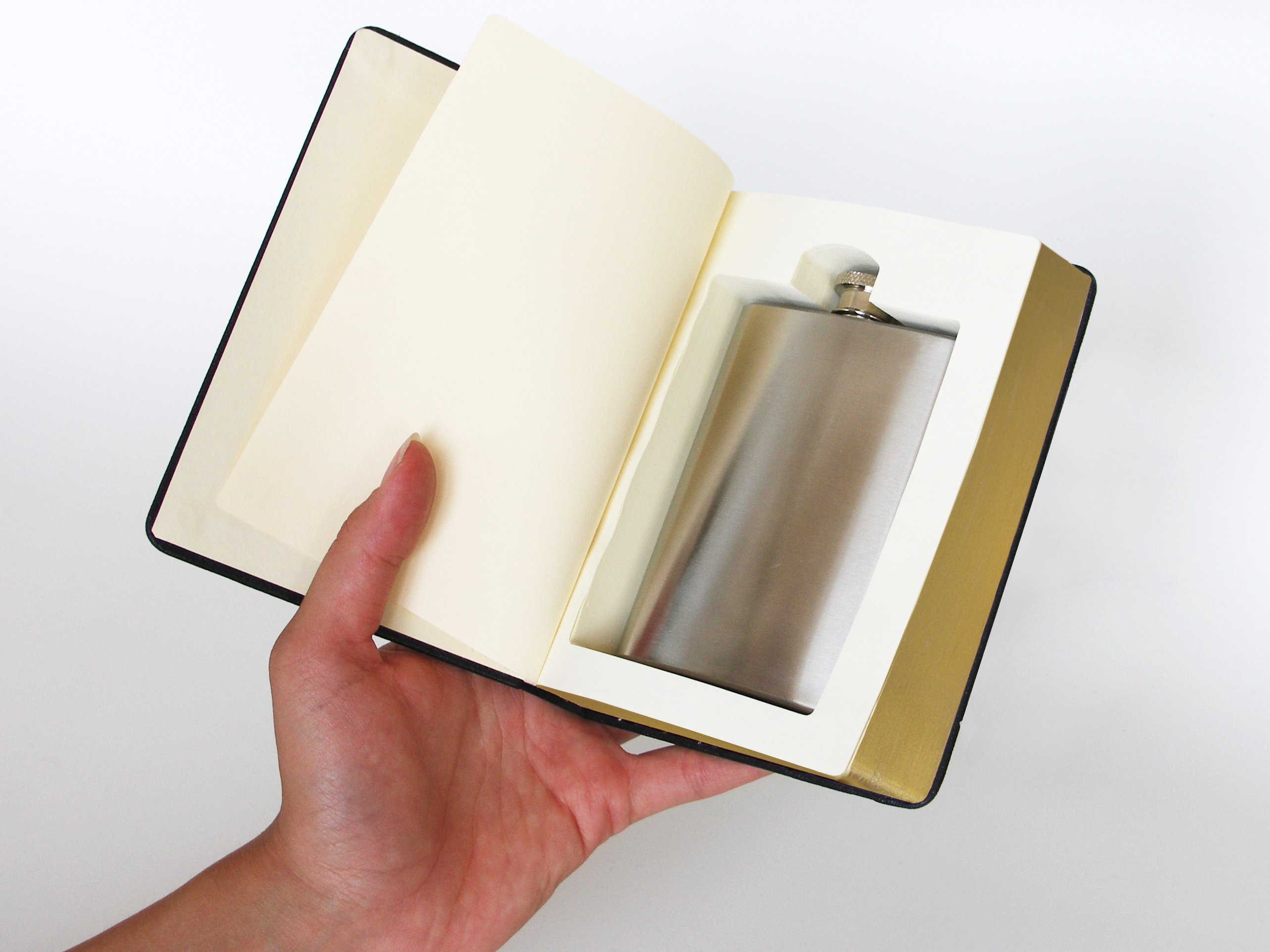 Suck UK Hardcover book Portable wine jug Bible book wine jug Stainless steel portable outdoor wine jug