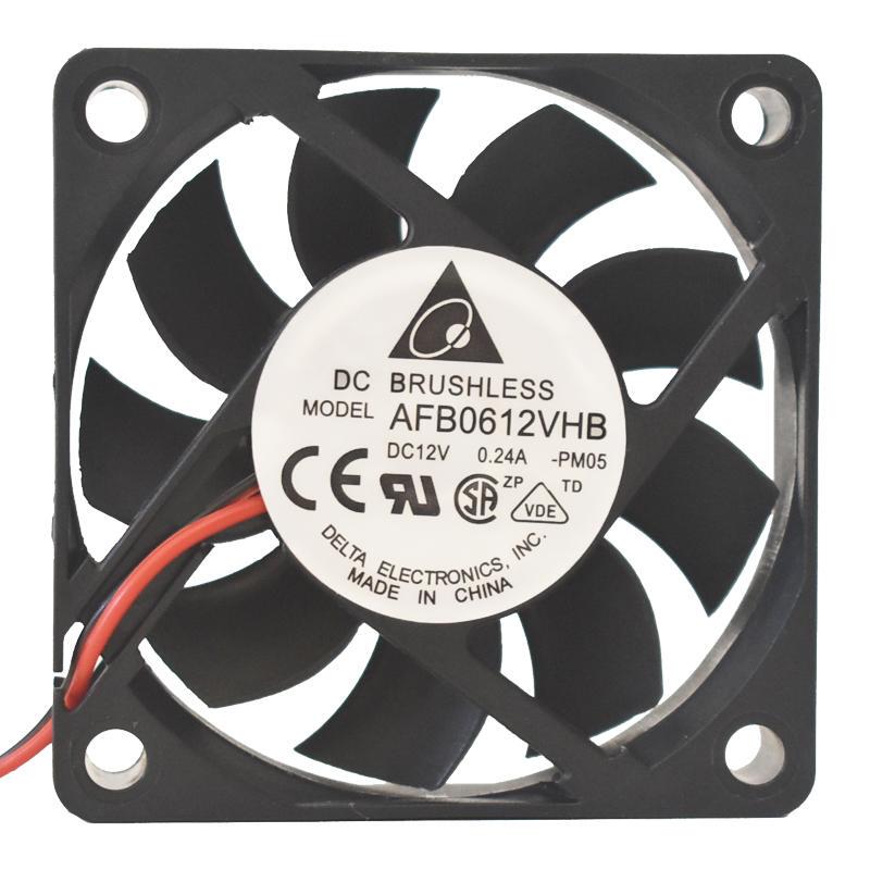 Genuine Afb0612Vhb Delta/Delta Fan 12V 0.24A 6015 6cm Cooling Fan