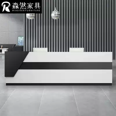 Company front desk reception desk simple creative bar training institution front desk beauty salon kindergarten front desk desk