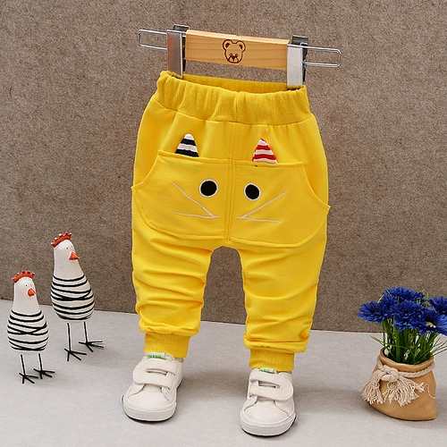 Детские хлопковые демисезонные штаны для мальчиков для девочек для раннего возраста, детская одежда, 4 лет