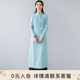 Sofei Spring Cheongsam 2023 New Retro Chinese Style Improved Slim Woolen Dress Zen Tea Suit