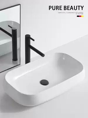 Nordic table basin Large size 80 70 Large Art table basin Wash basin Extended ceramic wash basin