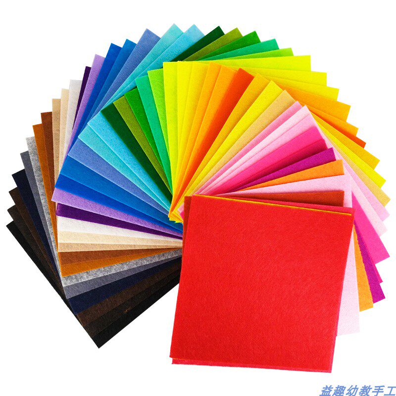 Color non-woven felt cloth diy handmade material non-woven kindergarten puzzle beauty labor cutting and sticking fabric
