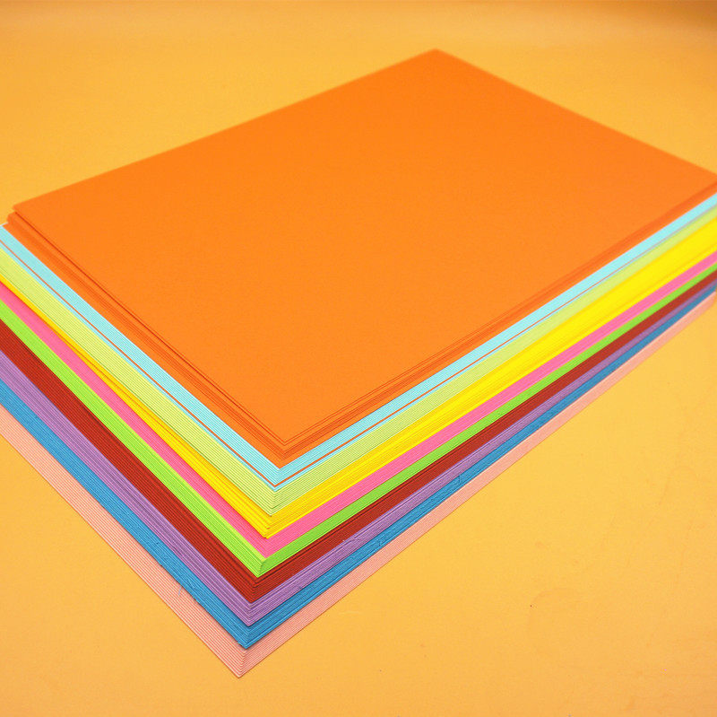 10-color hard cardboard children's DIY hand-folding production Daquan painting graffiti color photocopying paper art environment layout materials