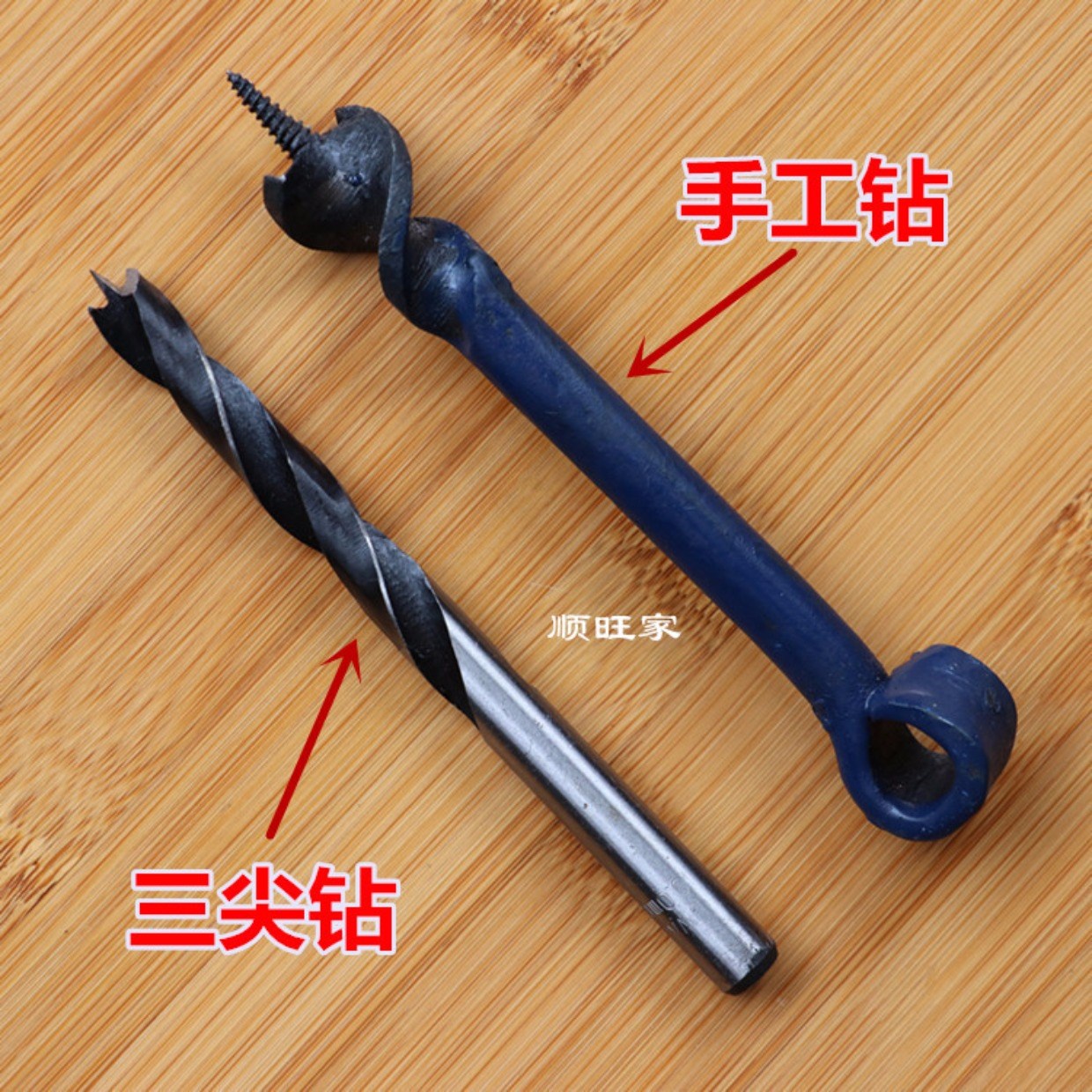 Khoan tay khoan khoan tay khoan ngắn khoan đơn giản bảo vệ môi trường hướng dẫn sử dụng xoay hỗ trợ Luo khoan thủ công chế biến gỗ đục lỗ công cụ cắt - Dụng cụ cắt