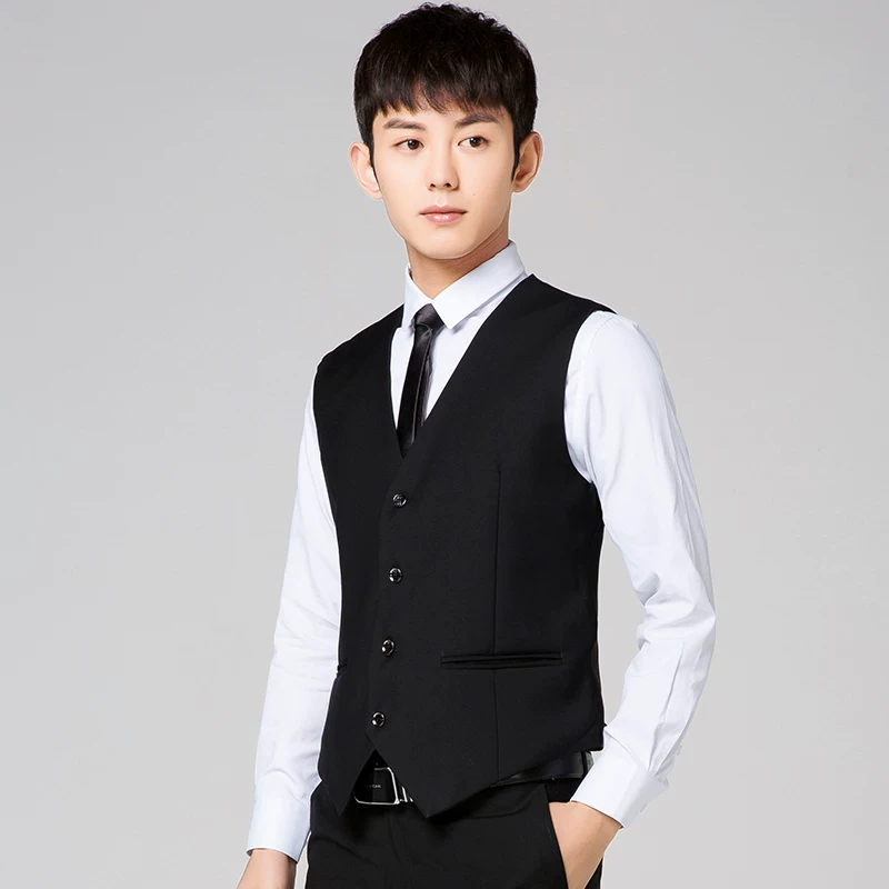 Сабафи мужской жилет, классический пиджак, slim fit, корейский стиль