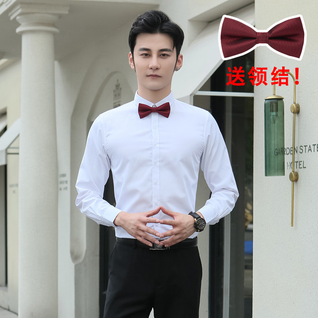 Sabawi Spring and Autumn Groomsmen Clothing Brotherhood Group Clothes Wedding Long Sleeve Shirt Suit Groom Wedding Clothes