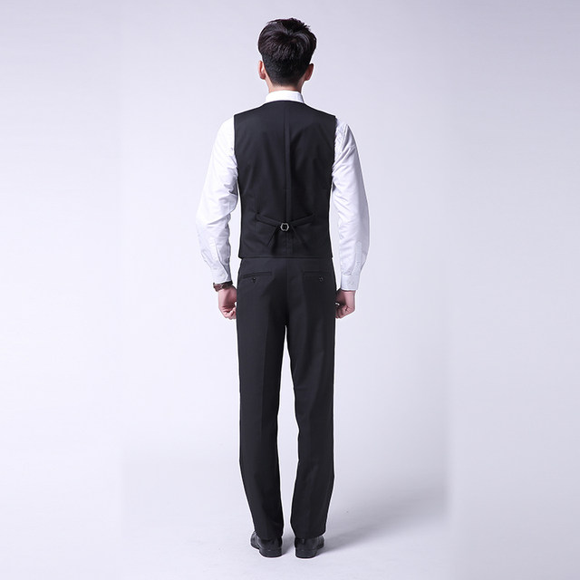 Sabawi vest suit three-piece business official suit vest hotel workwear groomsmen group dress